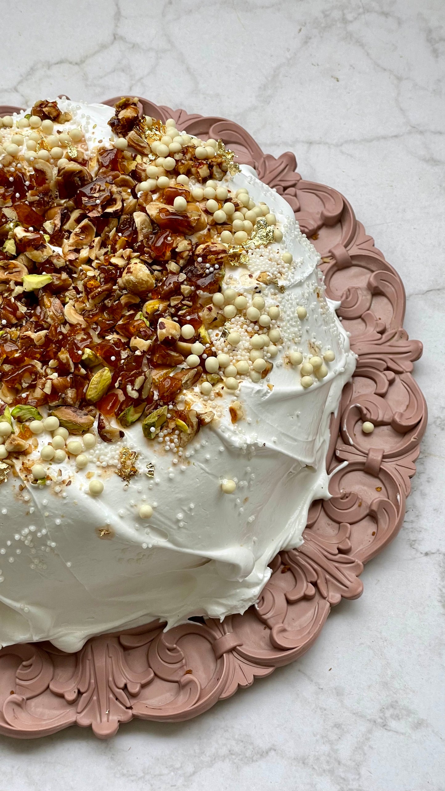 PASTEL VAINILLA CRUJIENTE DE NUECES - Recetario Digital